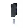 ieg™ iPhone 16 Pro Kılıf Yörünge Işık Serisi - Siyah Joko Magic 5D Cam