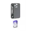 ieg™ iPhone 16 Pro Kılıf Zirve Modern Prime - Siyah Bilvis 5in1 3D Magic Cam Ekran Koruyucu