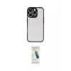 ieg™ iPhone 16 Pro Max Kılıf Ahenk Çizgi Serisi - Şeffaf Pasifik Cam Ekran Koruyucu