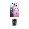 ieg™ iPhone 16 Pro Max Kılıf Ahenk Doku Özel Seri - Siyah 360 Mat Full Body Arka Koruyucu