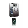ieg™ iPhone 16 Pro Max Kılıf Ahenk Doku Özel Seri - Siyah 360 Mat Full Body Arka Koruyucu