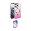 ieg™ iPhone 16 Pro Max Kılıf Ahenk Doku Özel Seri - Siyah Bilvis 5in1 3D Magic Cam Ekran Koruyucu