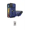 ieg™ iPhone 16 Pro Max Kılıf Ahenk Klasik - Siyah Bilvis 3D Cam Ekran Koruyucu