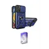 ieg™ iPhone 16 Pro Max Kılıf Ahenk Klasik - Siyah Bilvis 5in1 3D Magic Cam Ekran Koruyucu