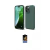 ieg™ iPhone 16 Pro Max Kılıf Ahenk Serisi - Siyah Buffer Hayalet Cam Ekran Koruyucu