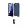 ieg™ iPhone 16 Pro Max Kılıf Ahenk Serisi - Siyah Buffer Hayalet Cam Ekran Koruyucu