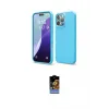 ieg™ iPhone 16 Pro Max Kılıf Ahenk Serisi - Siyah Buffer Hayalet Cam Ekran Koruyucu