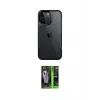 ieg™ iPhone 16 Pro Max Kılıf Akış Çizgi Koleksiyonu - Şeffaf 360 Full Body Arka Koruyucu