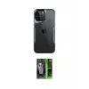 ieg™ iPhone 16 Pro Max Kılıf Akış Çizgi Koleksiyonu - Şeffaf 360 Full Body Arka Koruyucu