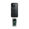 ieg™ iPhone 16 Pro Max Kılıf Akış Çizgi Koleksiyonu - Siyah 360 Mat Full Body Arka Koruyucu