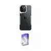 ieg™ iPhone 16 Pro Max Kılıf Akış Çizgi Koleksiyonu - Siyah Bilvis 5in1 3D Magic Cam Ekran Koruyucu