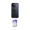 ieg™ iPhone 16 Pro Max Kılıf Akış Çizgi Koleksiyonu - Siyah Bilvis 5in1 3D Magic Cam Ekran Koruyucu