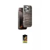 ieg™ iPhone 16 Pro Max Kılıf Atlas Minimal Özel Seri - Siyah Buffer Cam Ekran Koruyucu