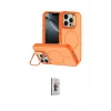 ieg™ iPhone 16 Pro Max Kılıf Çekirdek Klasik - Siyah Bilvis 3D Cam Ekran Koruyucu