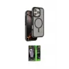 ieg™ iPhone 16 Pro Max Kılıf Çekirdek Minimal Prime - Şeffaf 360 Full Body Arka Koruyucu