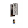 ieg™ iPhone 16 Pro Max Kılıf Çekirdek Minimal Prime - Siyah Buffer Hayalet Cam Ekran Koruyucu