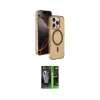 ieg™ iPhone 16 Pro Max Kılıf Doruk Doku Özel Seri - Şeffaf 360 Full Body Arka Koruyucu