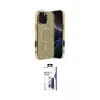 ieg™ iPhone 16 Pro Max Kılıf Eksen Çizgi - Siyah Bilvis 3X AR Hayalet Cam Ekran Koruyucu