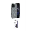 ieg™ iPhone 16 Pro Max Kılıf Eksen Çizgi - Siyah Bilvis 3X AR Hayalet Cam Ekran Koruyucu