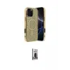 ieg™ iPhone 16 Pro Max Kılıf Eksen Çizgi - Siyah Bilvis Hayalet Cam Ekran Koruyucu