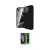 ieg™ iPhone 16 Pro Max Kılıf Eksen Form Prime - Şeffaf 360 Full Body Arka Koruyucu