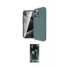 ieg™ iPhone 16 Pro Max Kılıf Eksen Form Prime - Siyah 360 Mat Full Body Arka Koruyucu