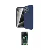 ieg™ iPhone 16 Pro Max Kılıf Eksen Form Prime - Siyah 360 Mat Full Body Arka Koruyucu