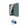 ieg™ iPhone 16 Pro Max Kılıf Eksen Form Prime - Siyah 3D Antistatik Cam Ekran Koruyucu
