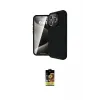 ieg™ iPhone 16 Pro Max Kılıf Eksen Form Prime - Siyah Buffer Cam Ekran Koruyucu