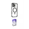 ieg™ iPhone 16 Pro Max Kılıf Eksen Klasik Koleksiyonu - Siyah Bilvis 5in1 3D Magic Cam Ekran Koruyucu