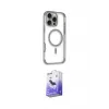 ieg™ iPhone 16 Pro Max Kılıf Eksen Klasik Koleksiyonu - Siyah Bilvis 5in1 5D Magic Hayalet Cam Ekran Koruyucu