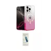 ieg™ iPhone 16 Pro Max Kılıf Eksen Minimal Özel Seri - Şeffaf Pasifik Cam Ekran Koruyucu