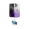 ieg™ iPhone 16 Pro Max Kılıf Eksen Minimal Özel Seri - Siyah 3D Antistatik Cam Ekran Koruyucu