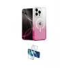 ieg™ iPhone 16 Pro Max Kılıf Eksen Minimal Özel Seri - Siyah 3D Antistatik Cam Ekran Koruyucu