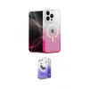 ieg™ iPhone 16 Pro Max Kılıf Eksen Minimal Özel Seri - Siyah Bilvis 5in1 5D Magic Hayalet Cam Ekran Koruyucu