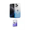 ieg™ iPhone 16 Pro Max Kılıf Eksen Minimal Özel Seri - Siyah Bilvis 5in1 5D Magic Hayalet Cam Ekran Koruyucu
