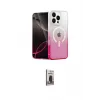 ieg™ iPhone 16 Pro Max Kılıf Eksen Minimal Özel Seri - Siyah Bilvis Hayalet Cam Ekran Koruyucu