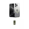 ieg™ iPhone 16 Pro Max Kılıf Eksen Minimal Özel Seri - Siyah Joko Magic 5D Hayalet Cam