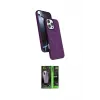 ieg™ iPhone 16 Pro Max Kılıf İz Işık Koleksiyonu - Şeffaf 360 Full Body Arka Koruyucu