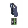ieg™ iPhone 16 Pro Max Kılıf İz Işık Koleksiyonu - Şeffaf 360 Full Body Arka Koruyucu