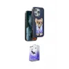 ieg™ iPhone 16 Pro Max Kılıf İz Minimal Koleksiyonu - Siyah Bilvis 5in1 5D Magic Hayalet Cam Ekran Koruyucu