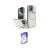 ieg™ iPhone 16 Pro Max Kılıf İz Modern Prime - Siyah Bilvis 5in1 3D Magic Cam Ekran Koruyucu