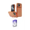 ieg™ iPhone 16 Pro Max Kılıf İz Modern Prime - Siyah Bilvis 5in1 3D Magic Cam Ekran Koruyucu