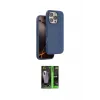 ieg™ iPhone 16 Pro Max Kılıf Kıvılcım Çizgi Serisi - Şeffaf 360 Full Body Arka Koruyucu