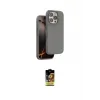 ieg™ iPhone 16 Pro Max Kılıf Kıvılcım Çizgi Serisi - Siyah Buffer Cam Ekran Koruyucu