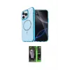 ieg™ iPhone 16 Pro Max Kılıf Kıvılcım Form Prime - Şeffaf 360 Full Body Arka Koruyucu