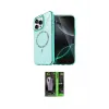 ieg™ iPhone 16 Pro Max Kılıf Kıvılcım Form Prime - Şeffaf 360 Full Body Arka Koruyucu