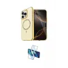 ieg™ iPhone 16 Pro Max Kılıf Kıvılcım Form Prime - Siyah 3D Antistatik Cam Ekran Koruyucu
