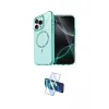 ieg™ iPhone 16 Pro Max Kılıf Kıvılcım Form Prime - Siyah 3D Antistatik Cam Ekran Koruyucu