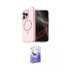 ieg™ iPhone 16 Pro Max Kılıf Kıvılcım Form Prime - Siyah Bilvis 5in1 5D Magic Hayalet Cam Ekran Koruyucu
